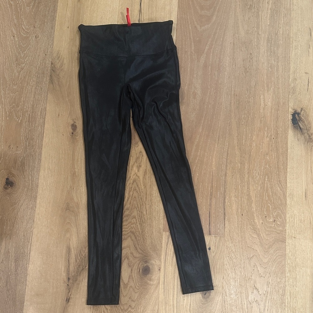 SPANX leather Black Leggings
